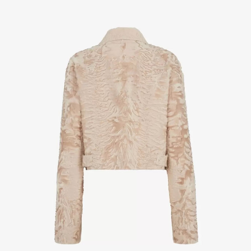 Fendi Mantel Und Oberbekleidung<Jacke Aus Swakara In Beige