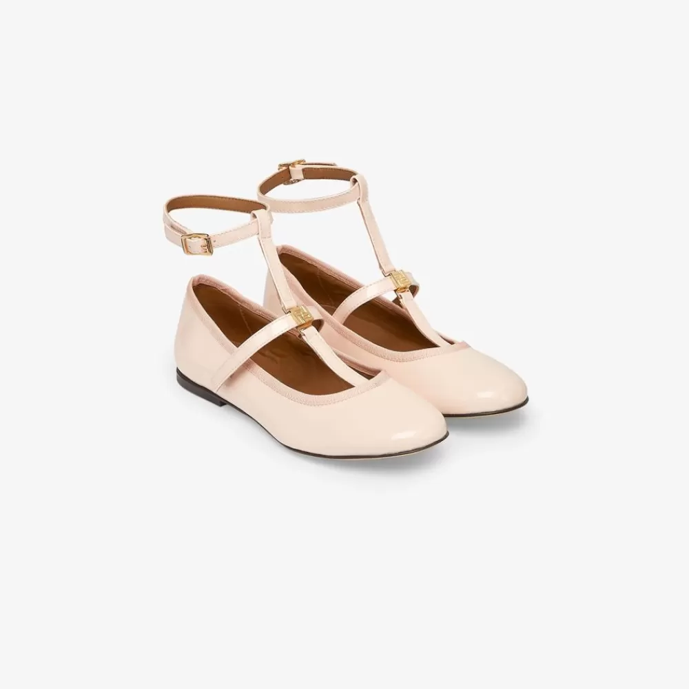 Fendi Schuhe<Junior-Ballerinas Aus Lackleder In Rosa
