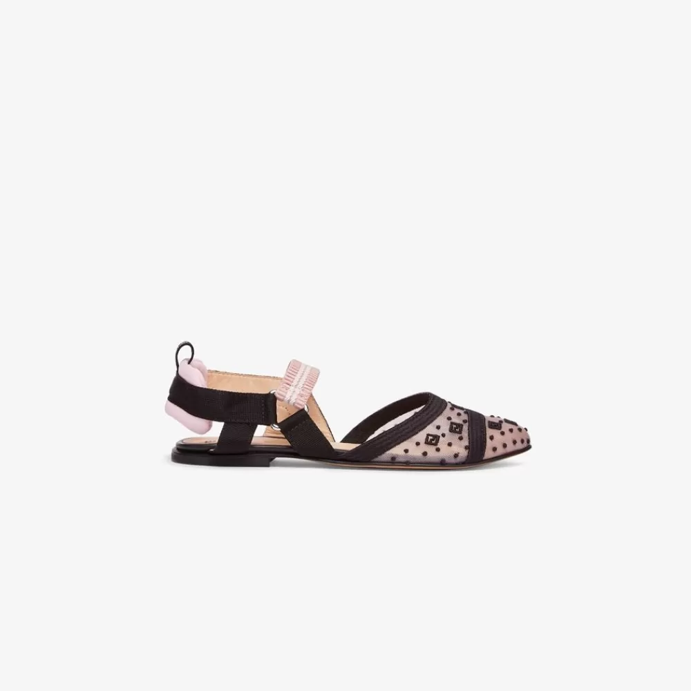 Fendi Schuhe<Junior-Slingback Aus Mesh, Mehrfarbig