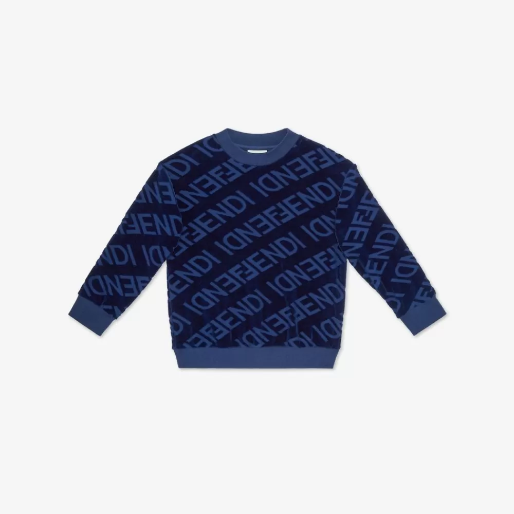 Fendi Ready To Wear<Junior-Sweatshirt Aus Chenille