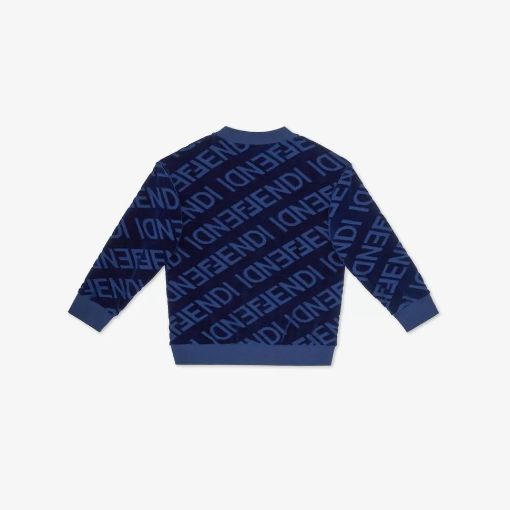 Fendi Ready To Wear<Junior-Sweatshirt Aus Chenille