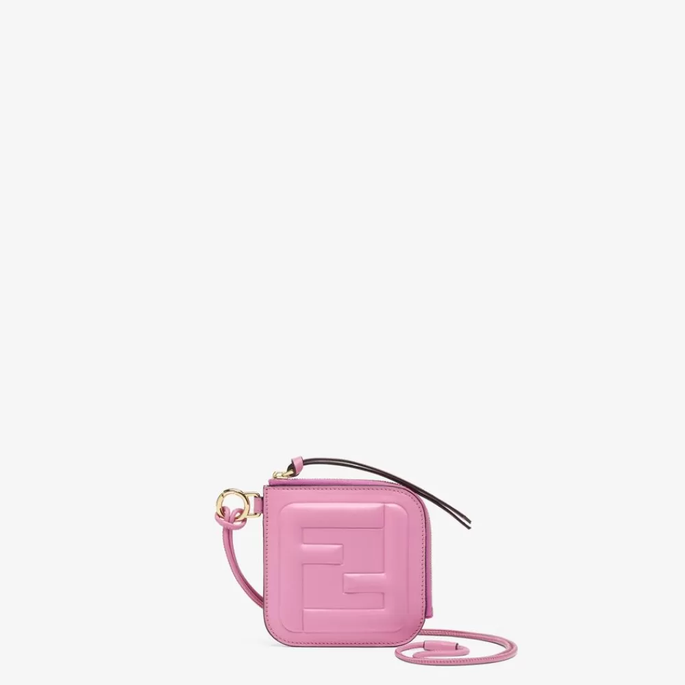 Fendi Kartenetuis Und Kleine Accessoires<Kartenetui Aus Rosafarbenem Leder
