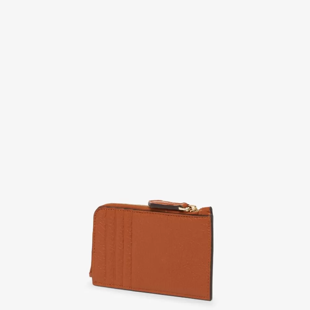 Fendi Kartenetuis Und Kleine Accessoires<Kartenetui Aus Zweifarbigem Leder In Braun Und Kamelienweis