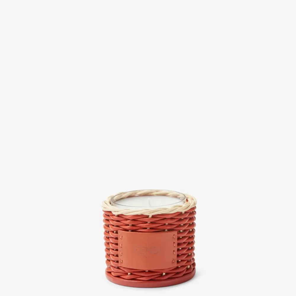 Fendi Kerzen Und Geschenksideen<Kerze Aus Geflochtenem Leder In Bicolor-Optik