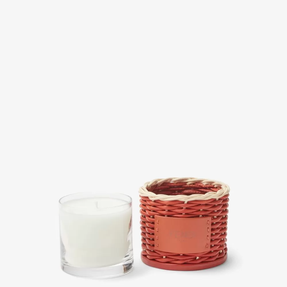 Fendi Kerzen Und Geschenksideen<Kerze Aus Geflochtenem Leder In Bicolor-Optik