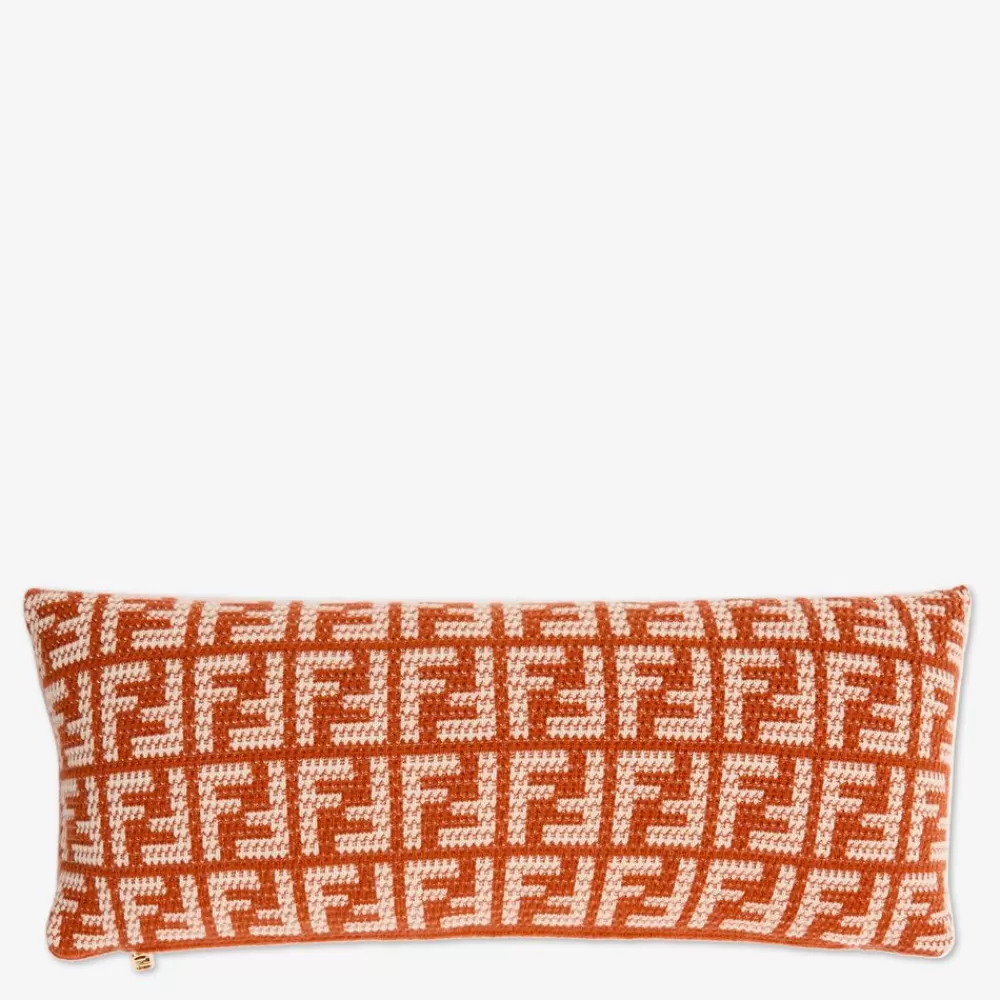 Fendi Textile Accessoires<Kissen Aus Kaschmir In Erdfarben.