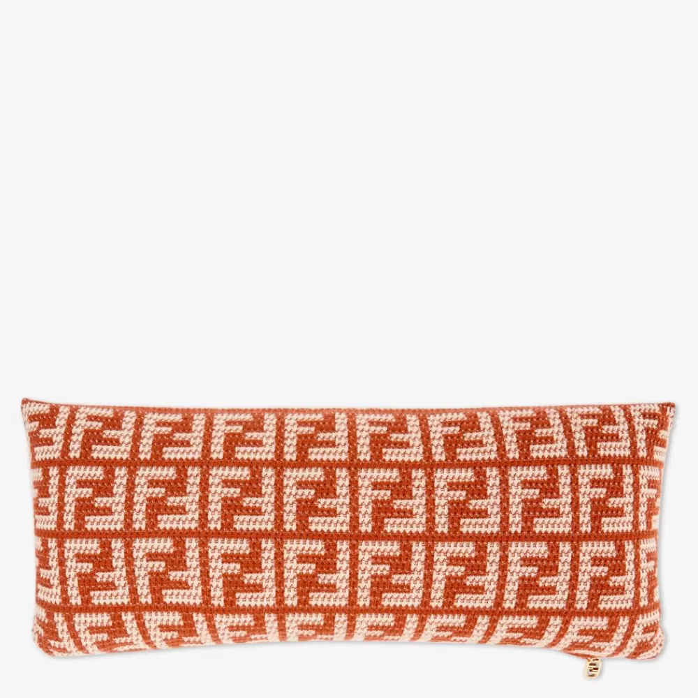 Fendi Textile Accessoires<Kissen Aus Kaschmir In Erdfarben