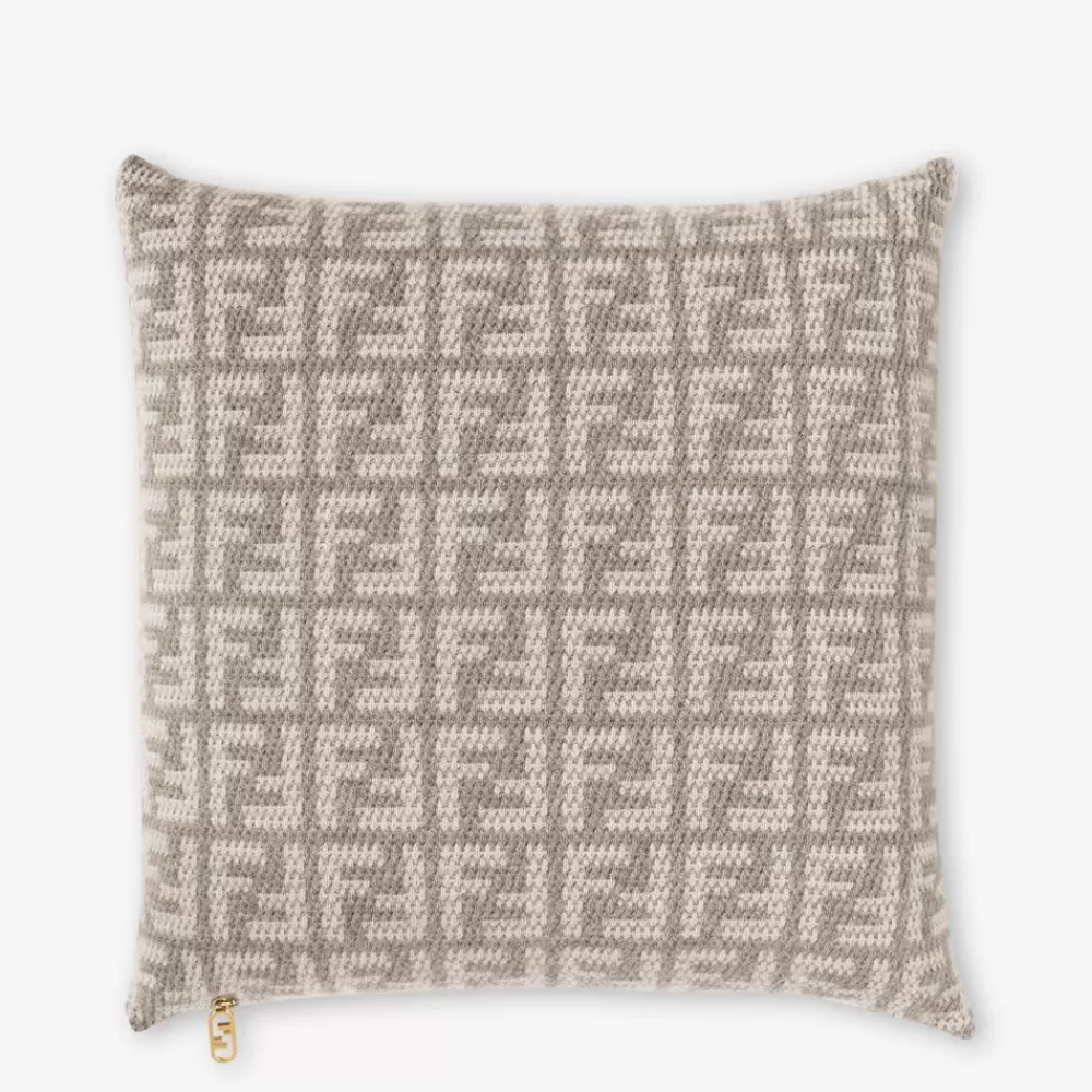 Fendi Textile Accessoires<Kissen Aus Kaschmir In Taube