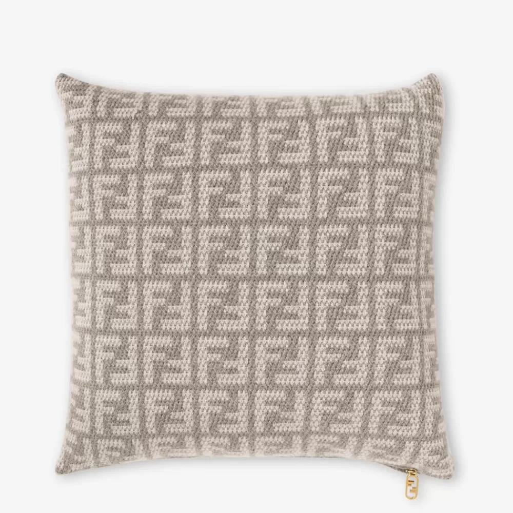 Fendi Textile Accessoires<Kissen Aus Kaschmir In Taube