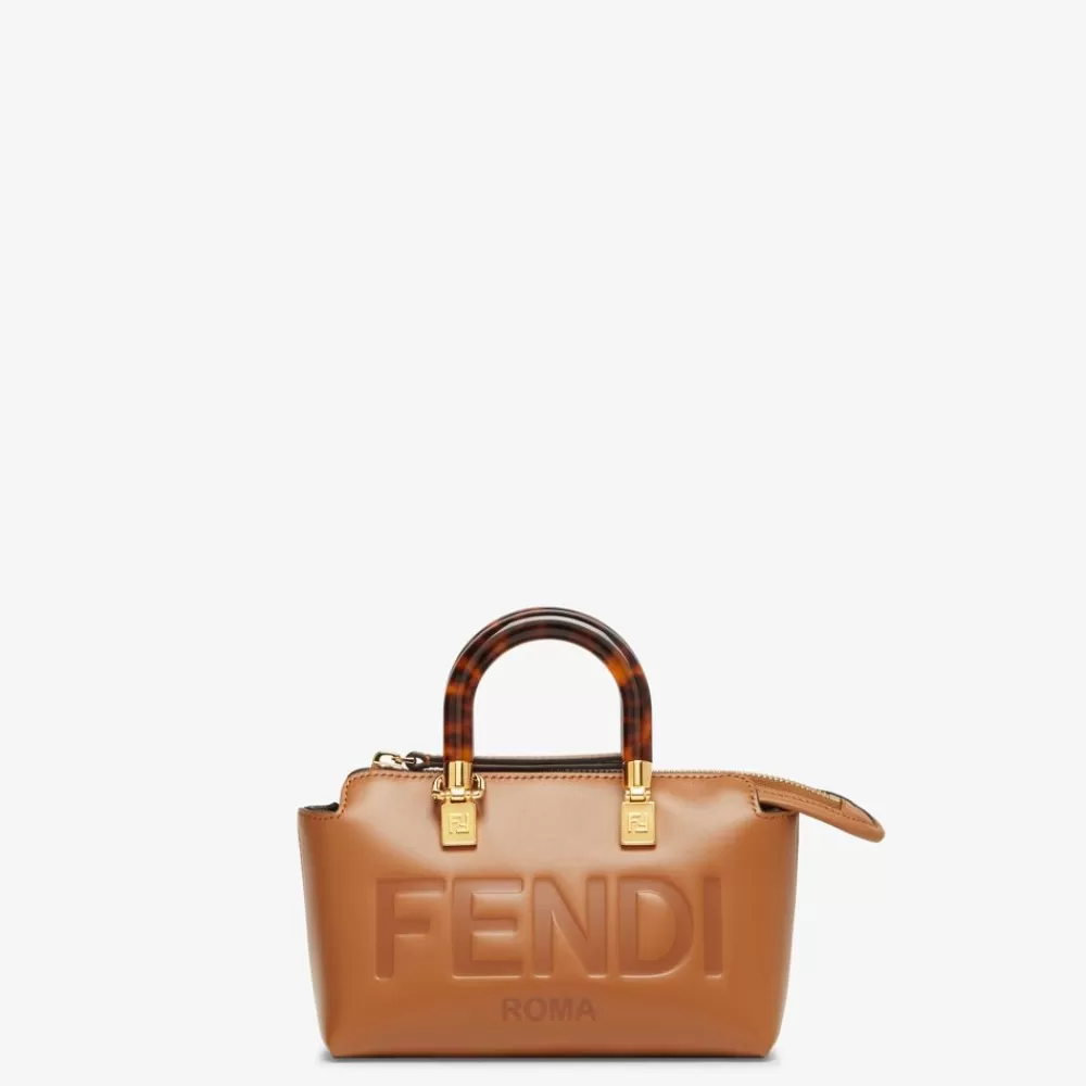 Fendi Boston Bags<Kleine Boston Bag Aus Leder In Braun