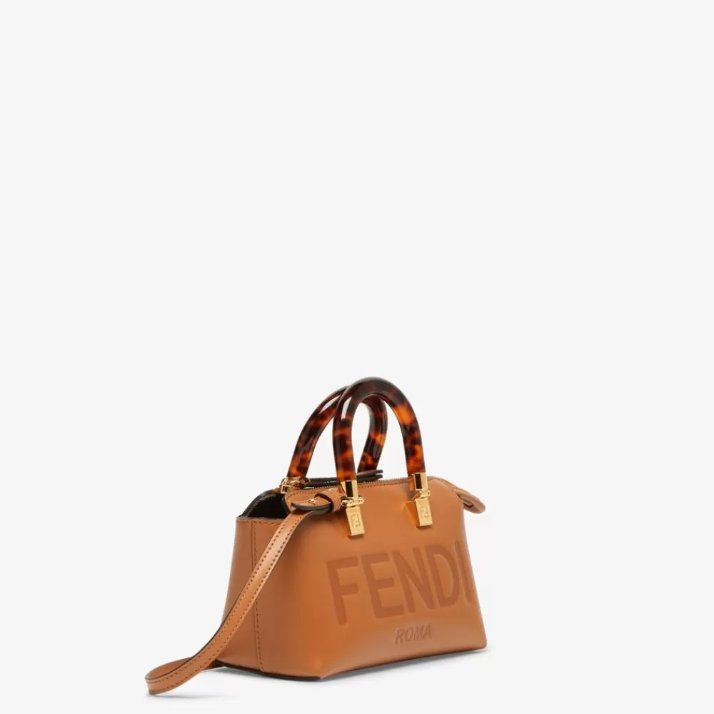 Fendi Boston Bags<Kleine Boston Bag Aus Leder In Braun