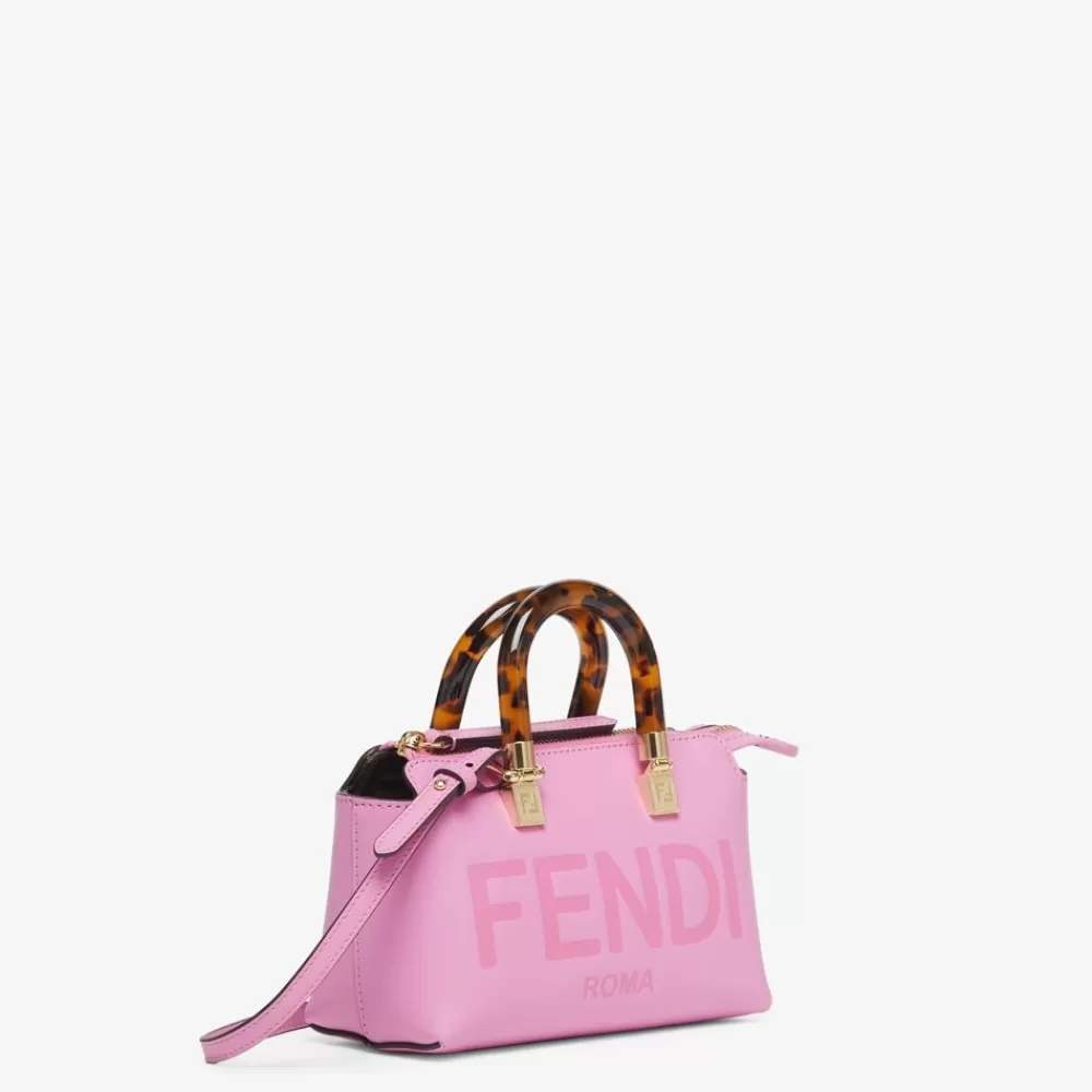 Fendi Mini-Taschen<Kleine Boston Bag Aus Leder In Rosa