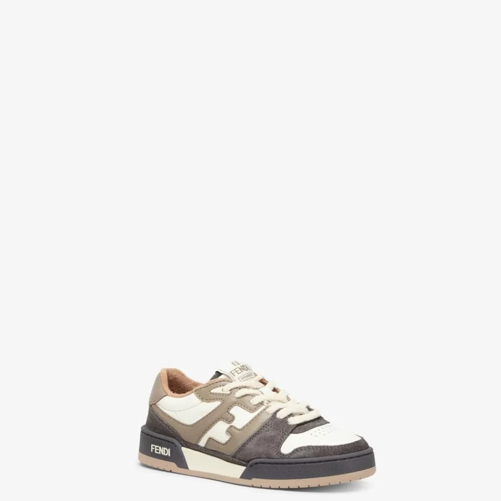 Fendi Sneakers<Low-Top Aus Mehrfarbigem Leder