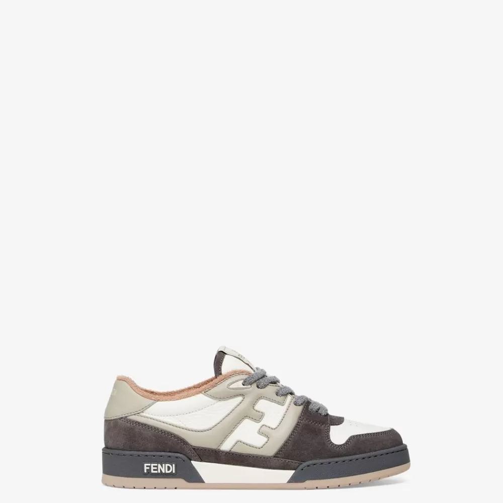 Fendi Sneakers<Low-Top Aus Wildleder In Grau