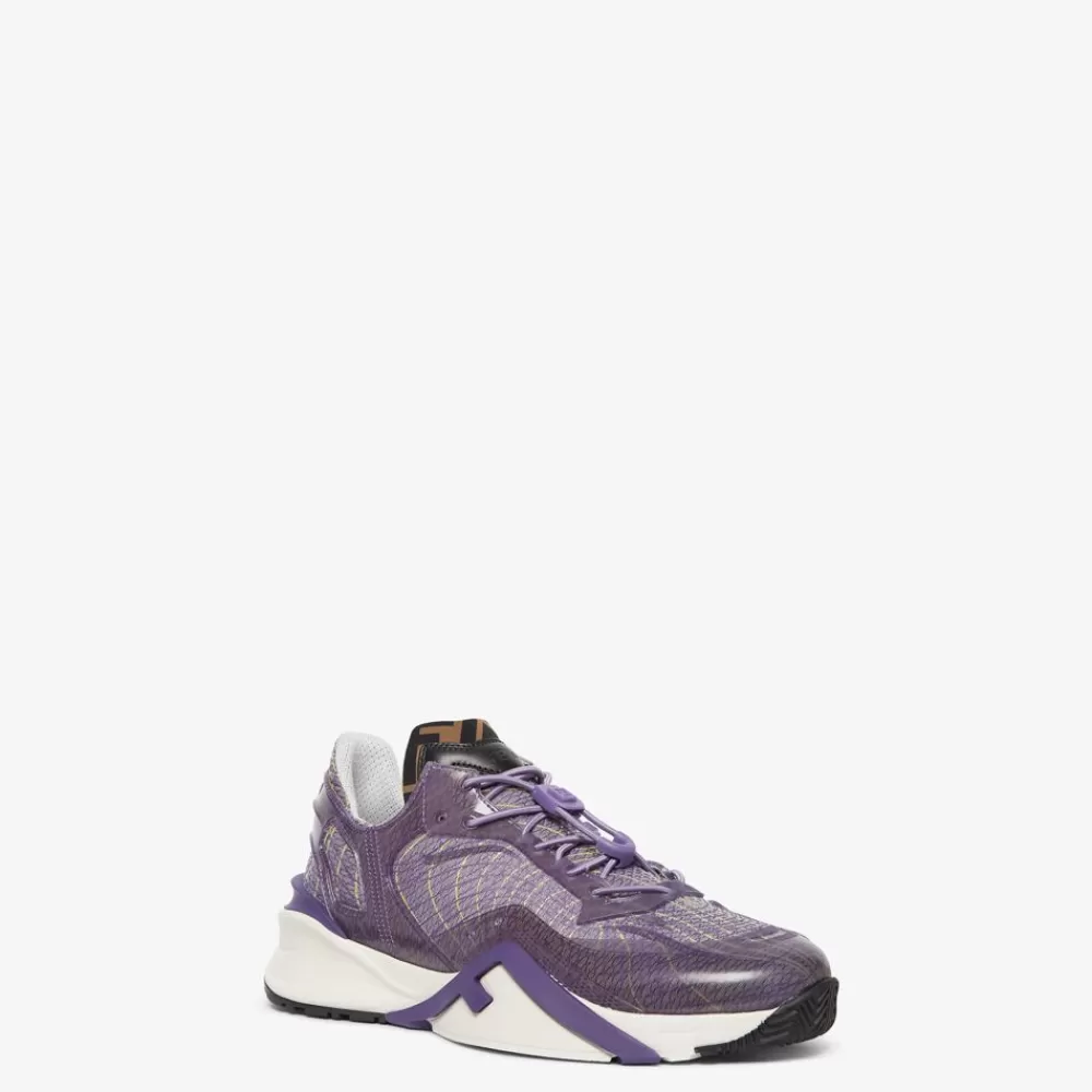 Fendi Sneakers<Low-Top-Modell Aus Stoff In Lila