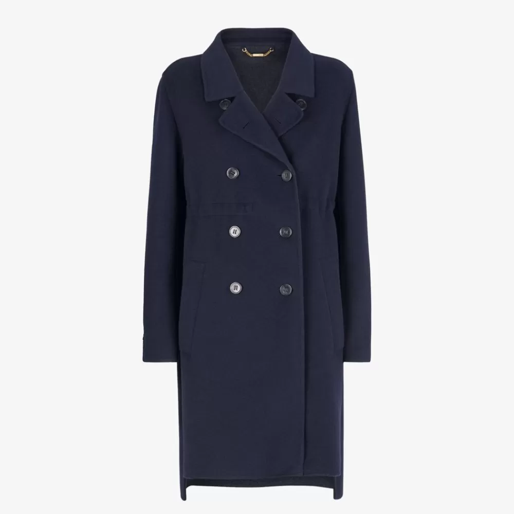Fendi Mantel Und Oberbekleidung<Mantel Aus Kaschmir In Blau