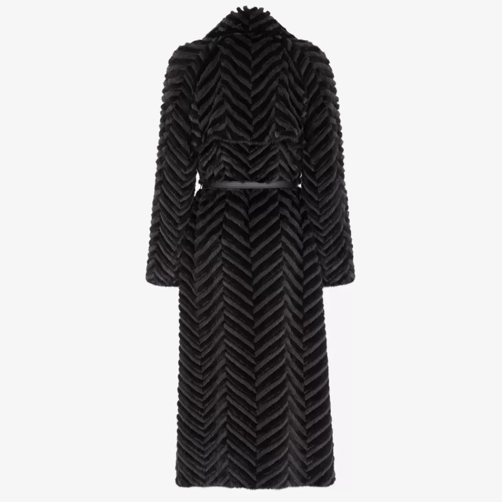 Fendi Mantel Und Oberbekleidung<Mantel Aus Nerzpelz In Schwarz