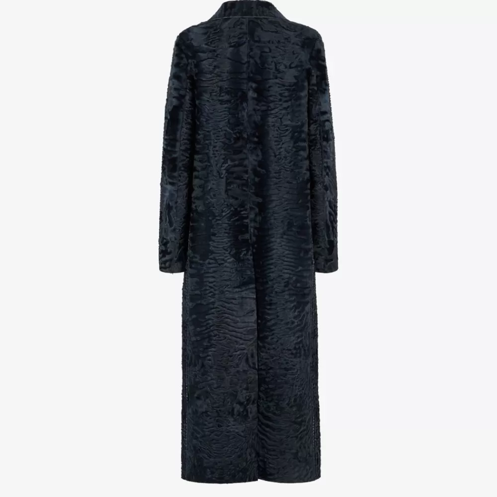 Fendi Mantel Und Oberbekleidung<Mantel Aus Swakara In Blau