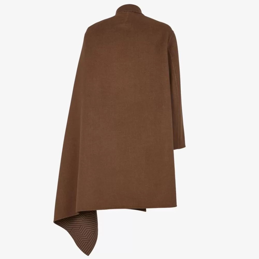 Fendi Mantel Und Oberbekleidung<Mantel Aus Wolle In Braun