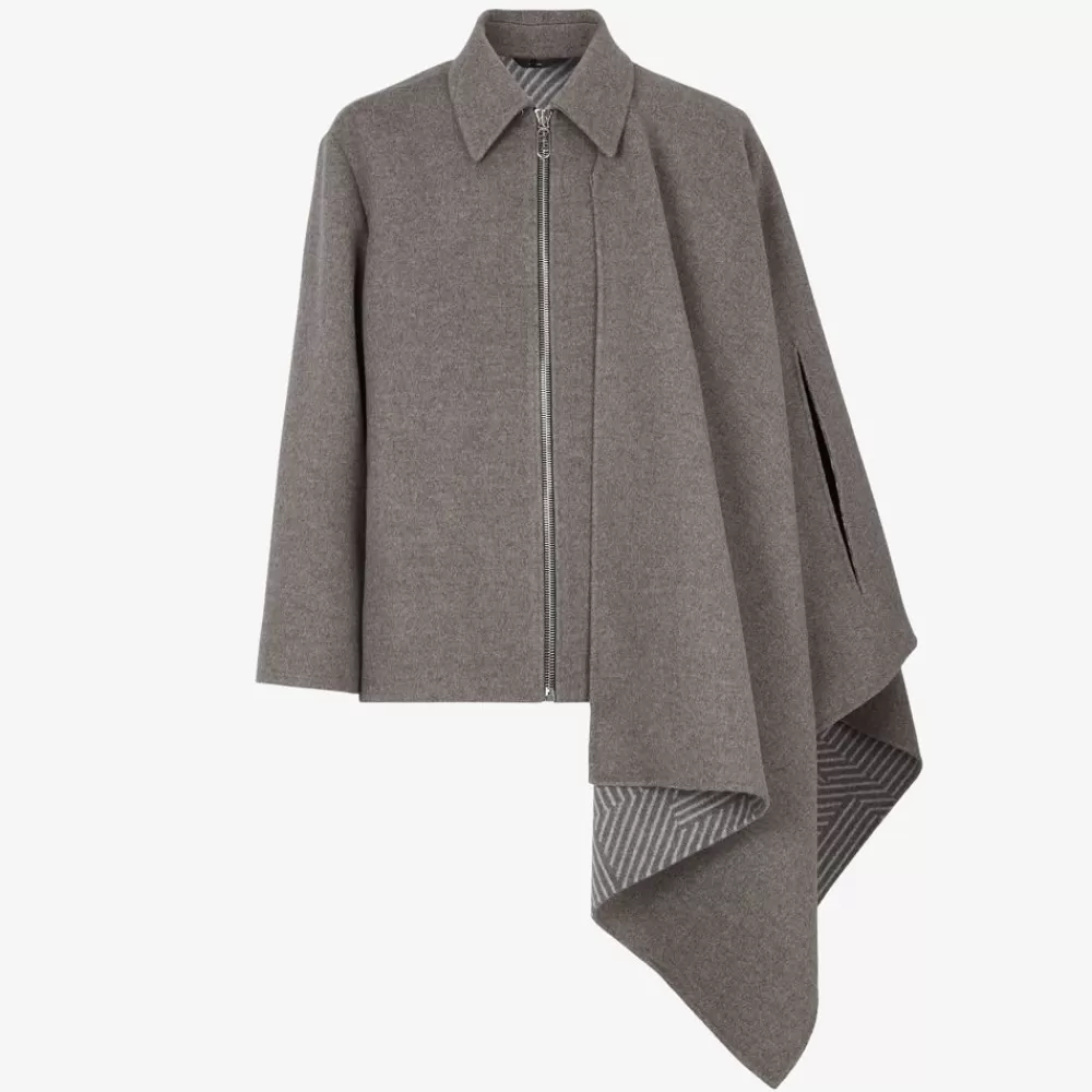 Fendi Mantel Und Oberbekleidung<Mantel Aus Wolle In Grau