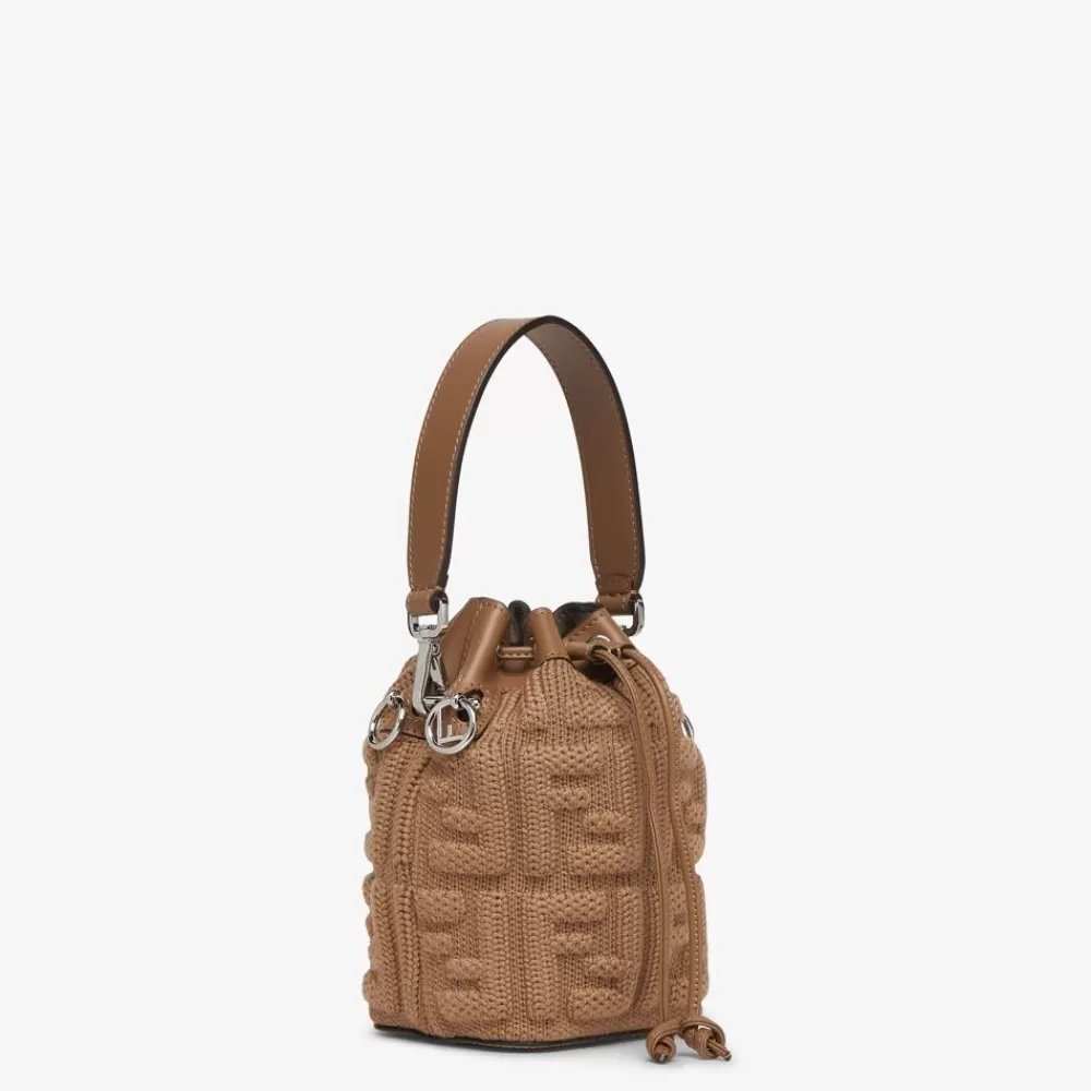 Fendi Mini-Taschen<Mini Bag Aus Wolle Mit Ff-Detail In Sandfarben