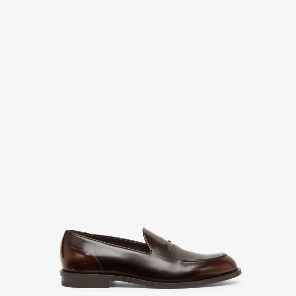 Fendi Loafer<Mokassin Aus Leder In Braun