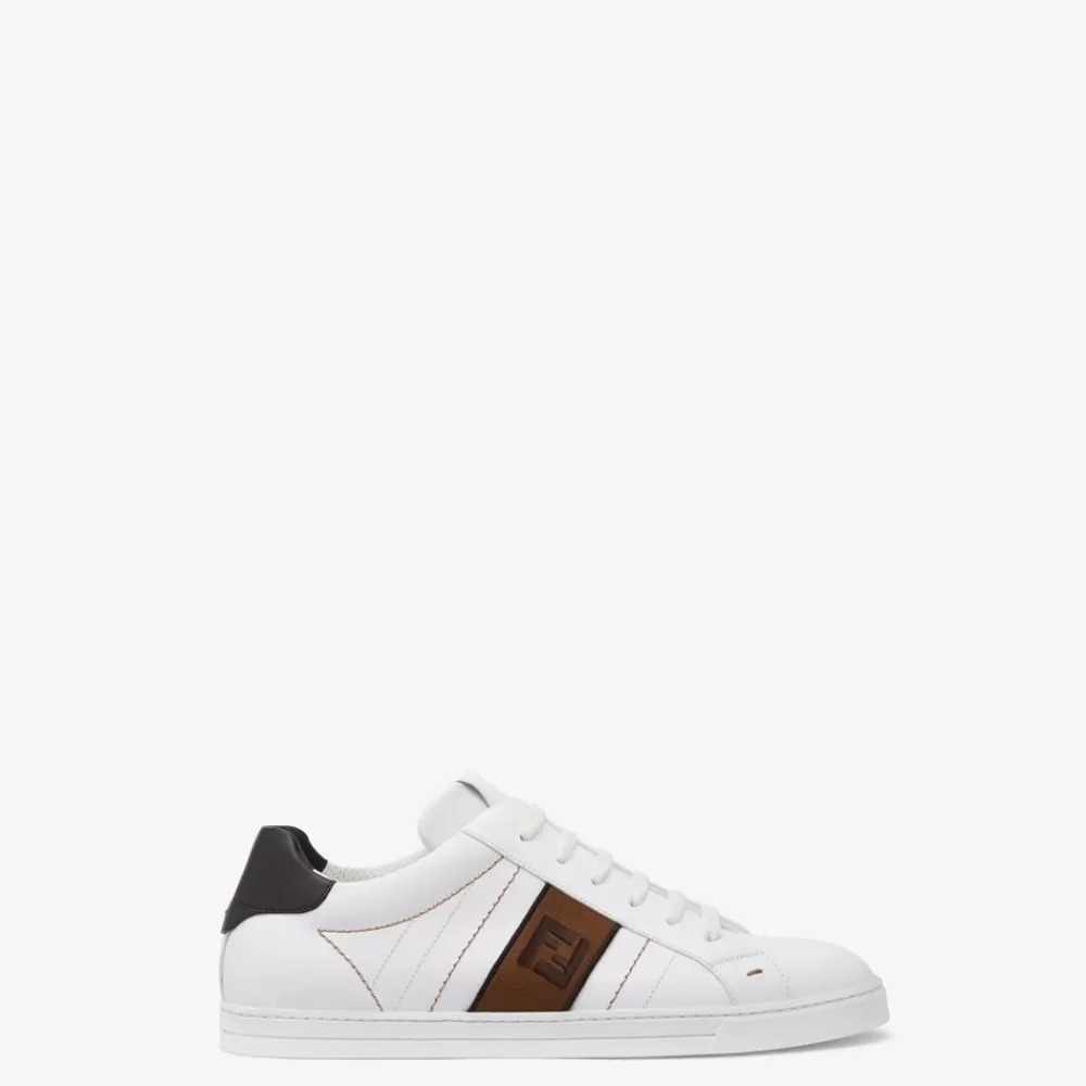 Fendi Sneakers<Niedriger Sneaker Aus Leder In Weis