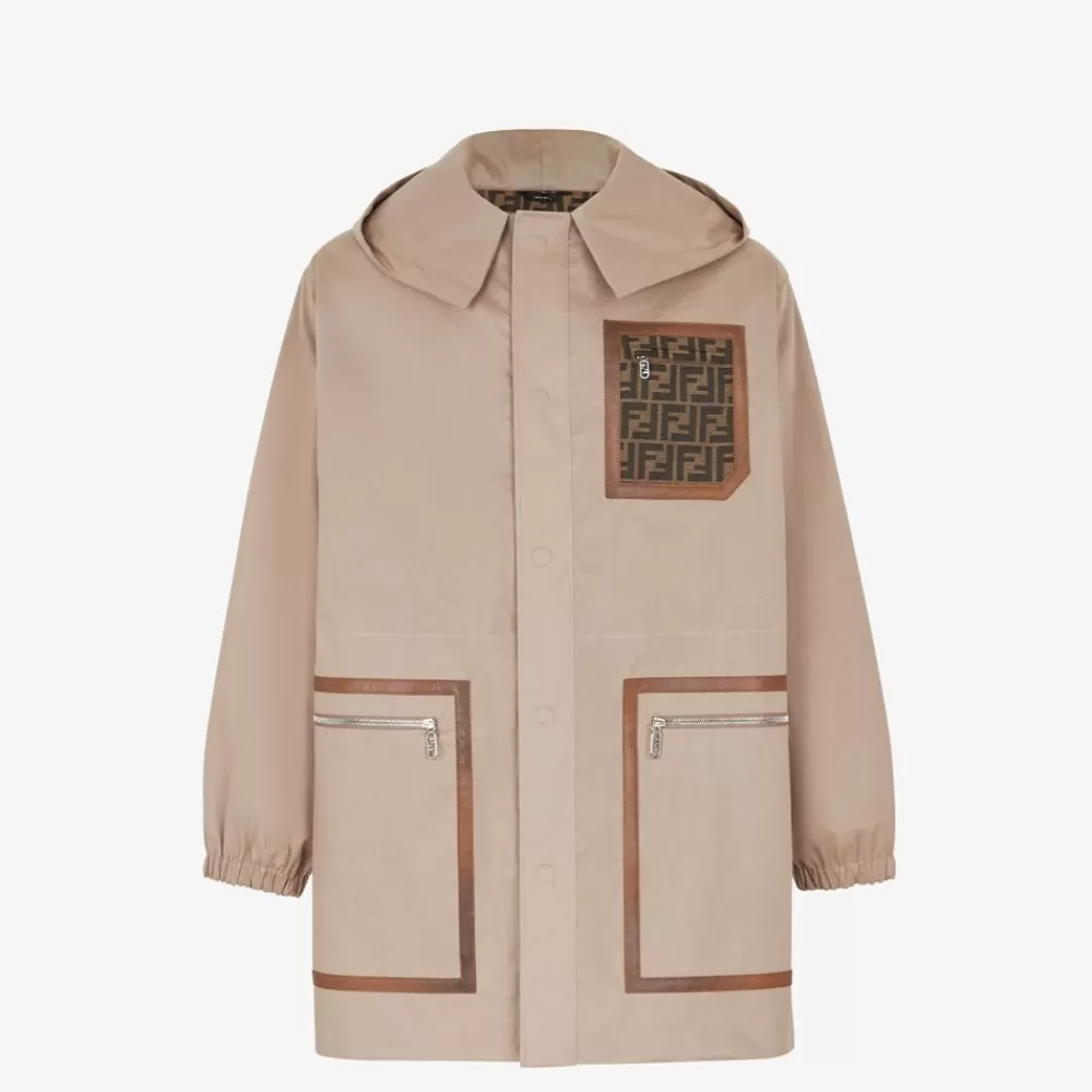 Fendi Mantel Und Oberbekleidung<Parka Aus Stoff In Braun