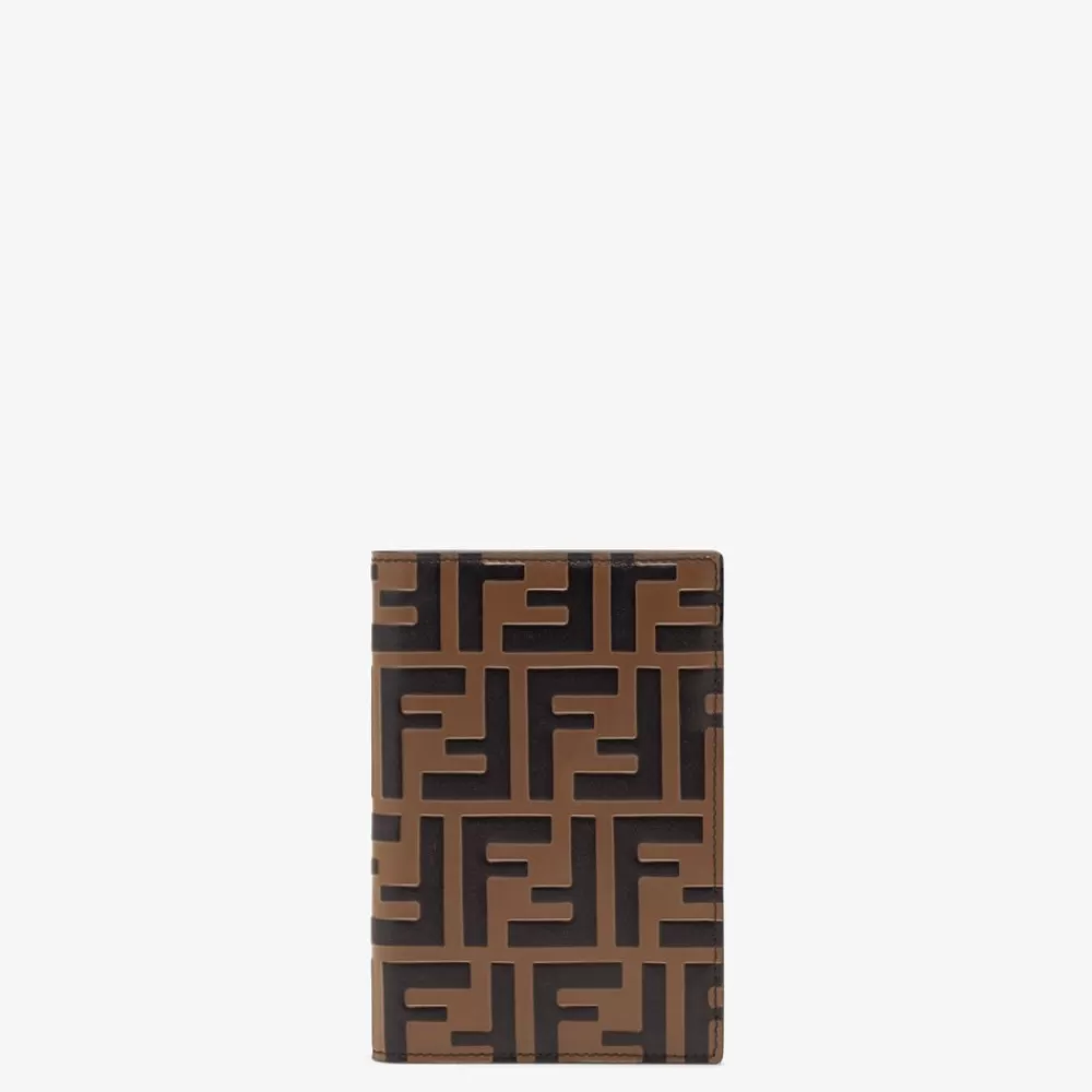 Fendi Pochetten<Passhulle Aus Leder In Braun