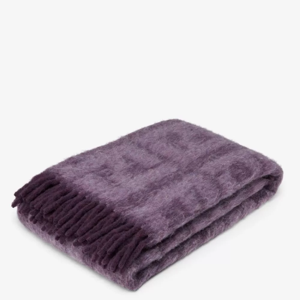 Fendi Schals<Plaid Aus Alpaka Und Wolle In Lila