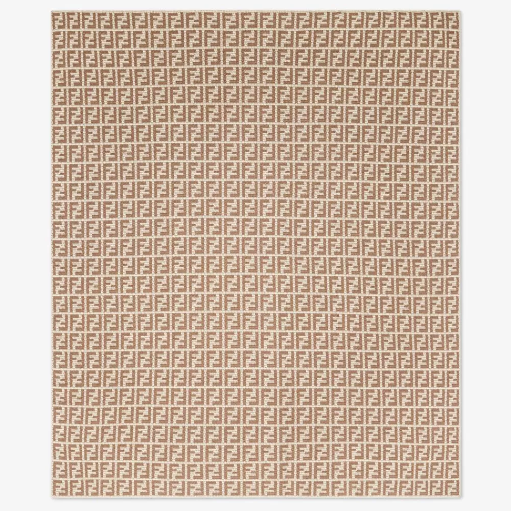 Fendi Textile Accessoires<Plaid Aus Kaschmir In Beige