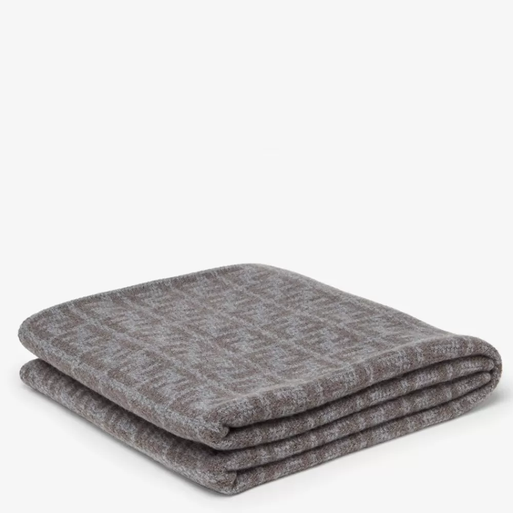 Fendi Textile Accessoires<Plaid Aus Kaschmir In Grau