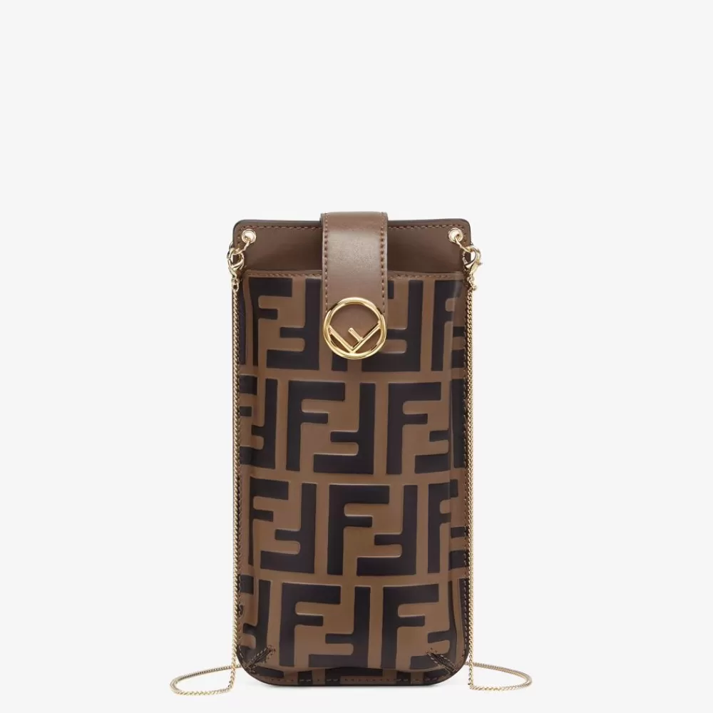 Fendi Pochetten<Pochette Aus Leder In Braun