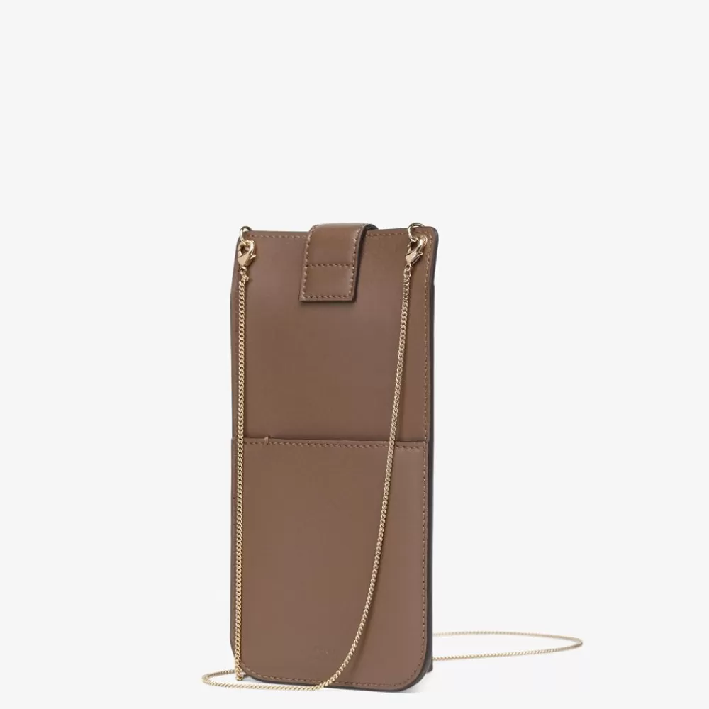 Fendi Pochetten<Pochette Aus Leder In Braun