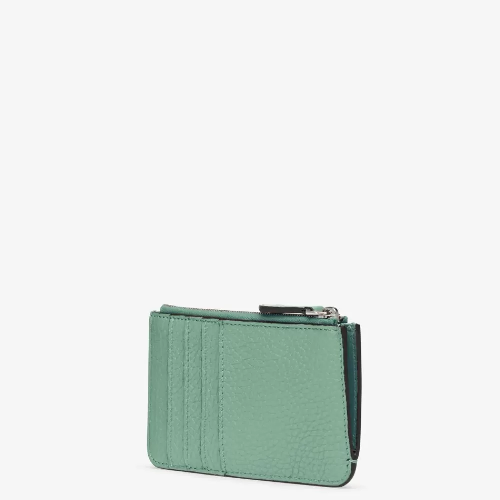 Fendi Kartenetuis Und Kleine Accessoires<Pochette Aus Leder In Mintgrun