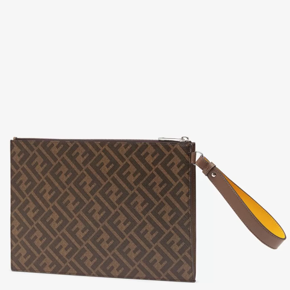 Fendi Pochetten<Pochette Aus Stoff In Braun