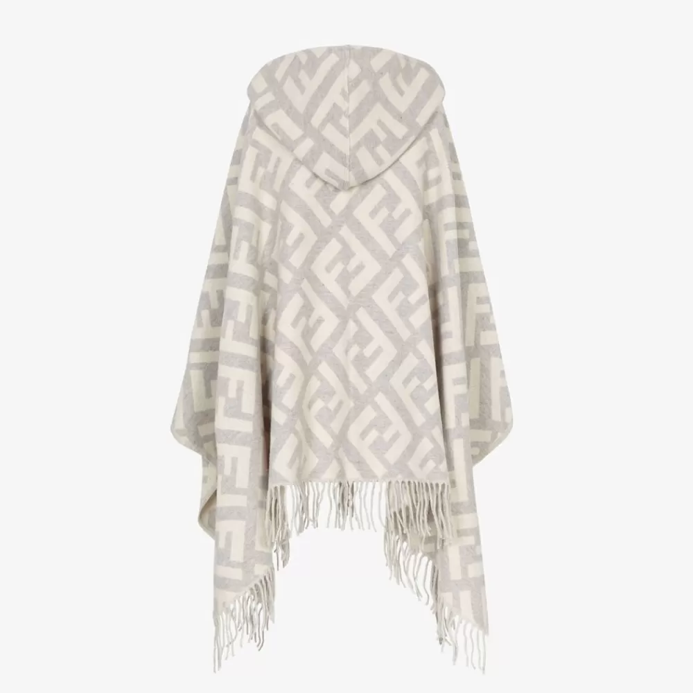 Fendi Schals Und Ponchos<Poncho Aus Kaschmir In Grau