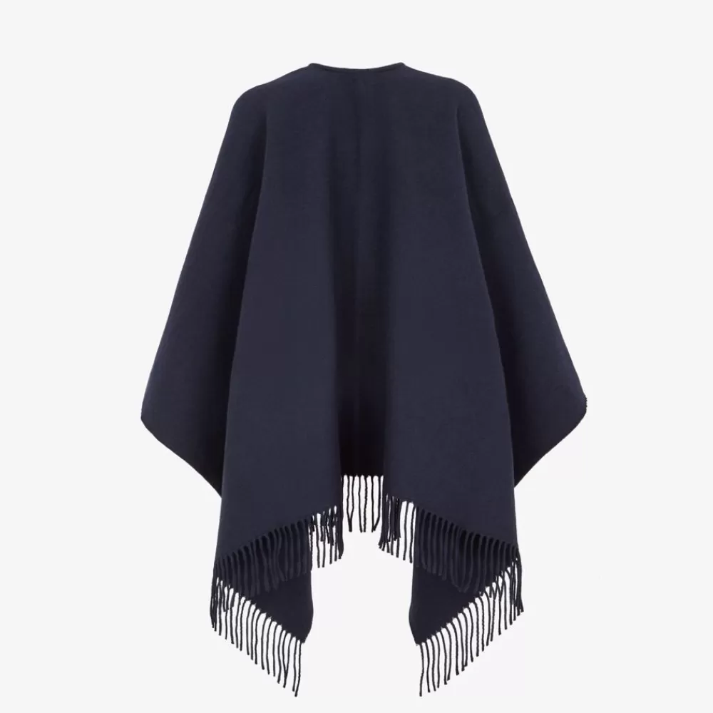 Fendi Schals Und Ponchos<Poncho Aus Wolle Und Kaschmir In Blau