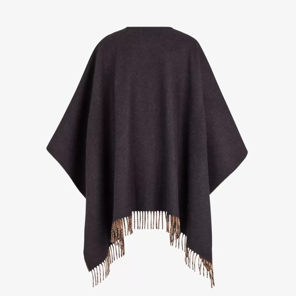 Fendi Schals Und Ponchos<Poncho Aus Wolle Und Kaschmir In Schwarz