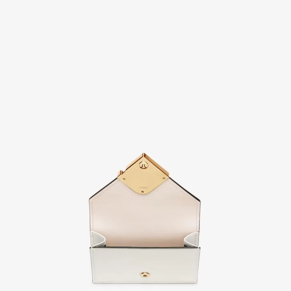 Fendi Portemonnaies<Portefeuille In Bicolor-Optik Aus In Weis Und Kamelienweis
