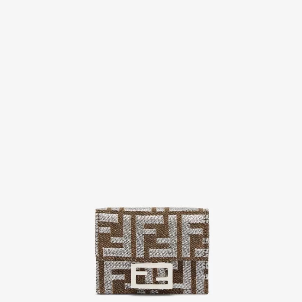 Fendi Portemonnaies<Portemonnaie Aus Laminiertem Jacquardgewebe Mit Ff-Muster