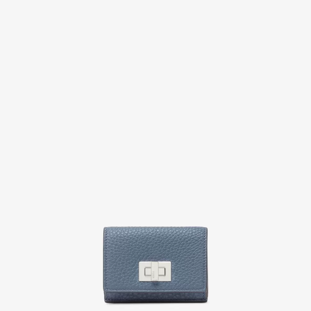 Fendi Portemonnaies<Portemonnaie Aus Leder In Blau