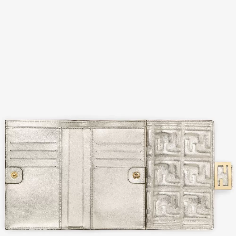 Fendi Portemonnaies<Portemonnaie Aus Leder In Champagnerfarben