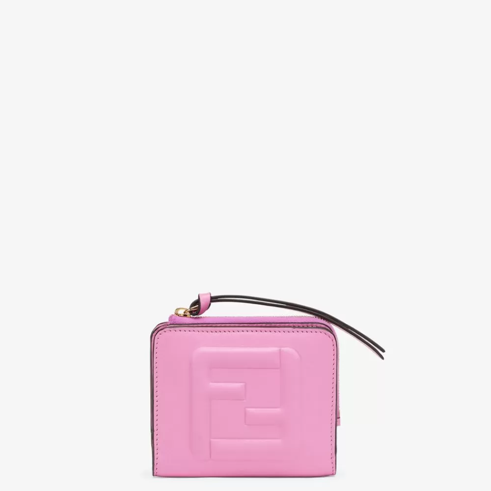 Fendi Portemonnaies<Portemonnaie Aus Leder In Rosa