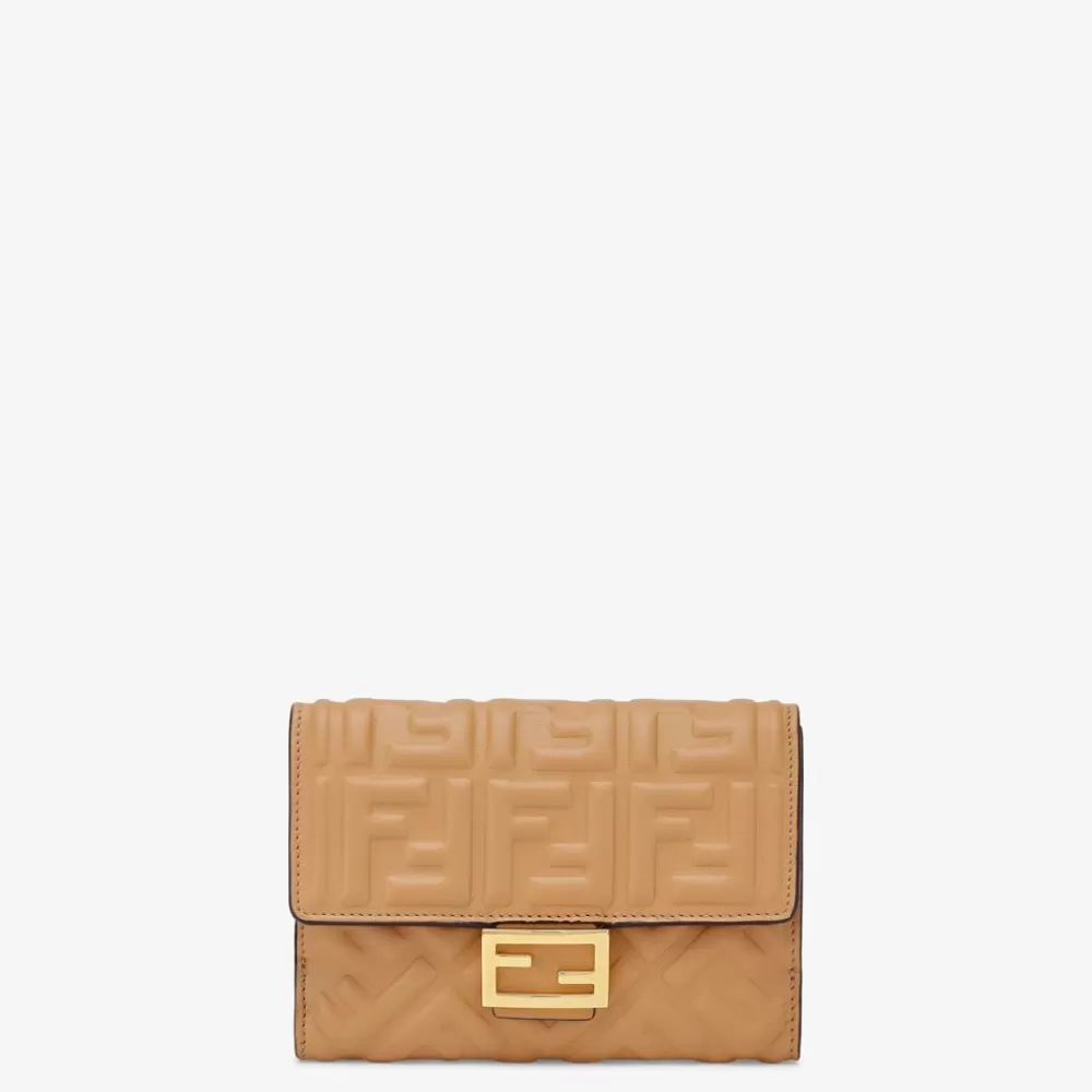 Fendi Portemonnaies<Portemonnaie Aus Nappaleder In Beige