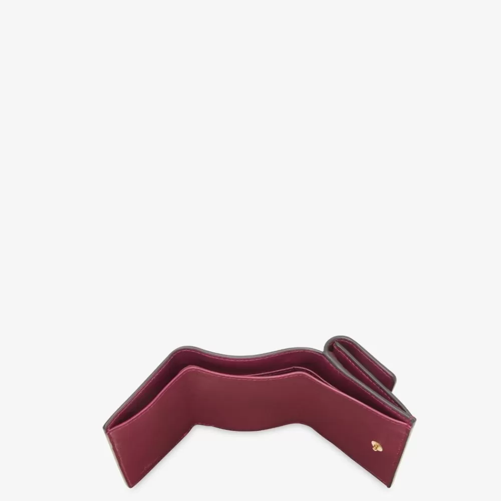 Fendi Portemonnaies<Portemonnaie Aus Nappaleder In Bordeaux