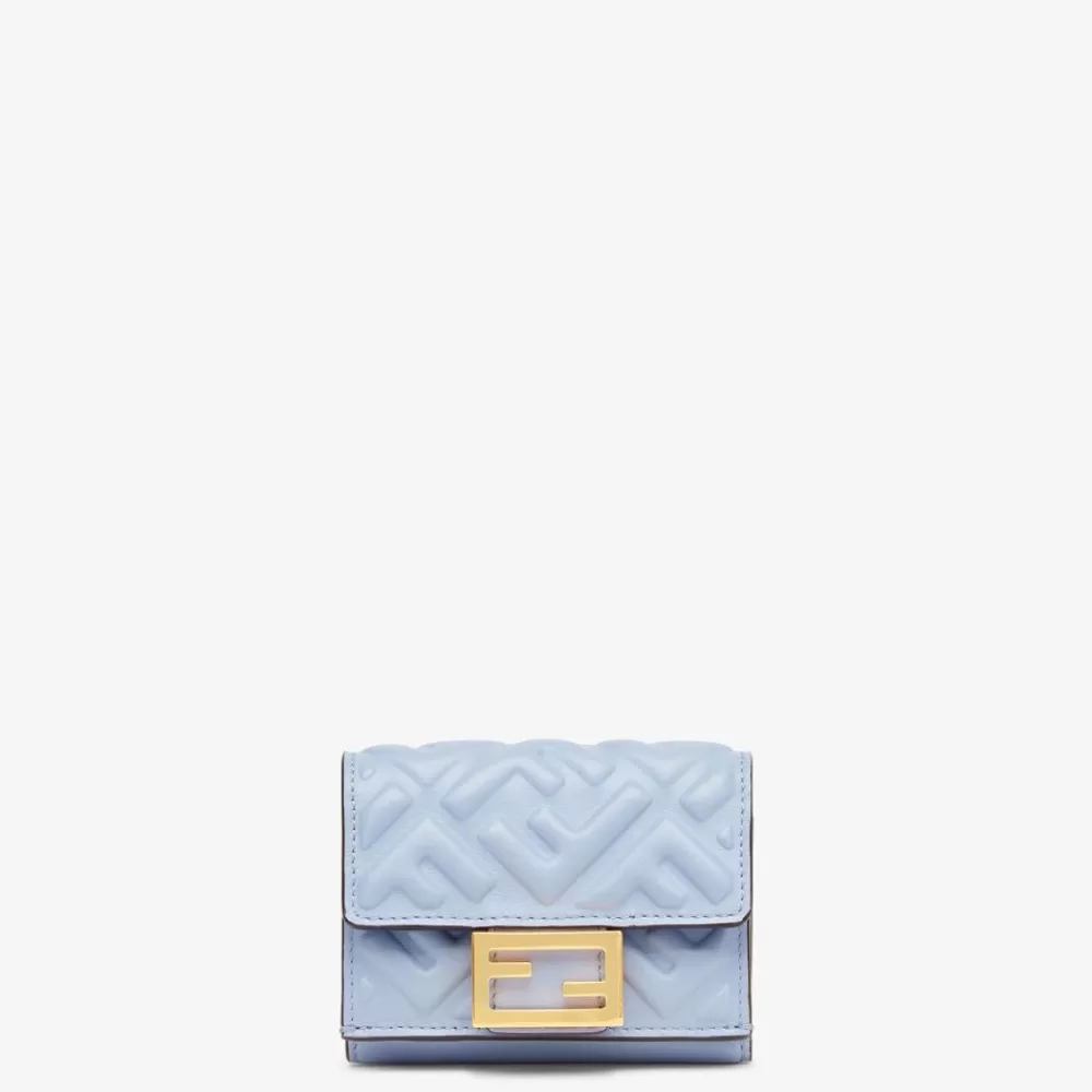 Fendi Portemonnaies<Portemonnaie Aus Nappaleder In Hellblau