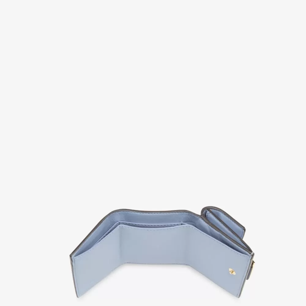 Fendi Portemonnaies<Portemonnaie Aus Nappaleder In Hellblau
