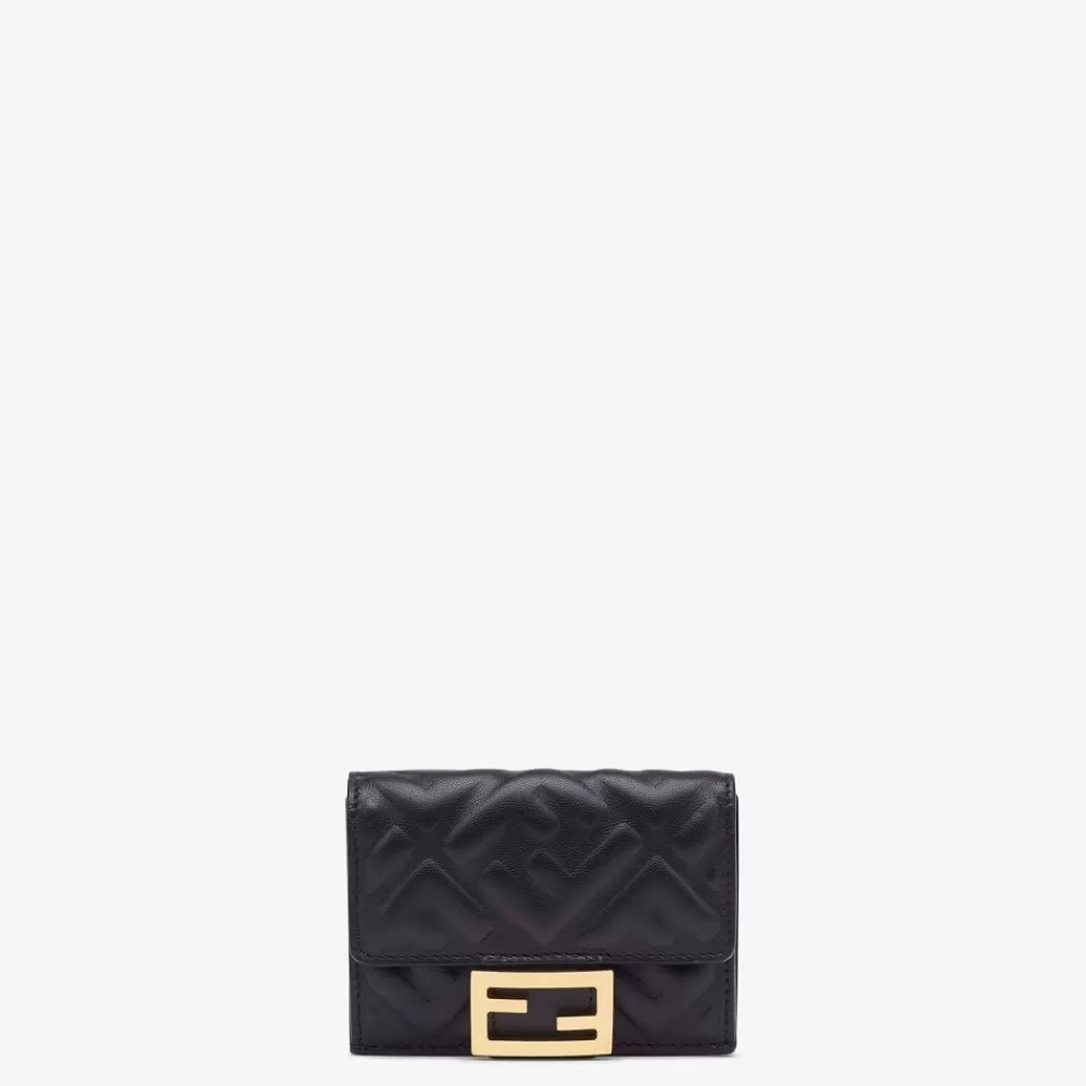 Fendi Portemonnaies<Portemonnaie Aus Schwarzem Nappaleder