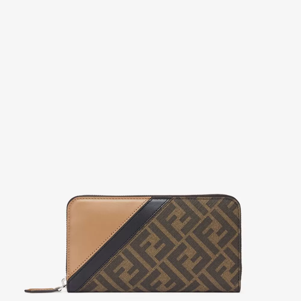 Fendi Portemonnaies<Portemonnaie Aus Stoff In Braun
